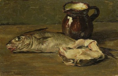Still Life with Cod by Willem Roelofs (II)