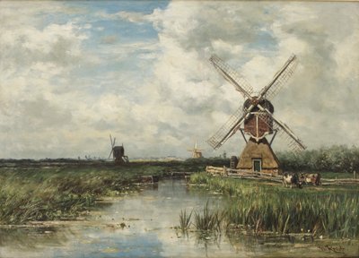 View near Leiden by Willem Roelofs