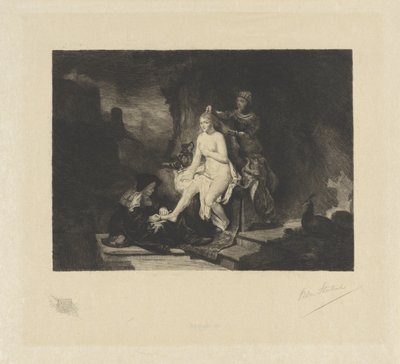 Toilet of Bathsheba by Willem Steelink (II) (signed by artist)