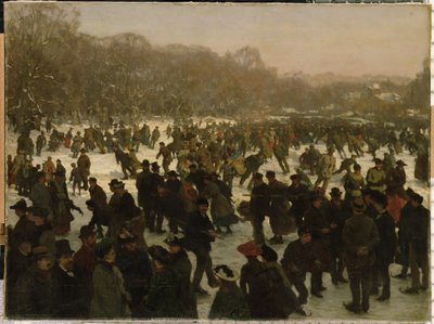 Skating in Haagse Bos by Willem Tholen