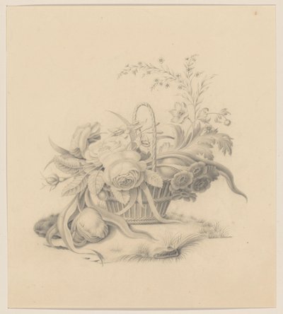 Basket with Flowers by Willem Verbeet