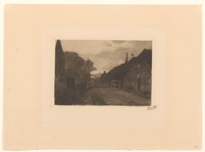 Village Road in Diepenheim by Willem Witsen (signed by artist)