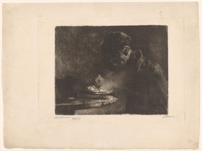 Man Eating by Willem Witsen (signed by artist)