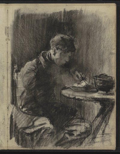 Boy Eating Potatoes by Willem Arnoldus Witsen