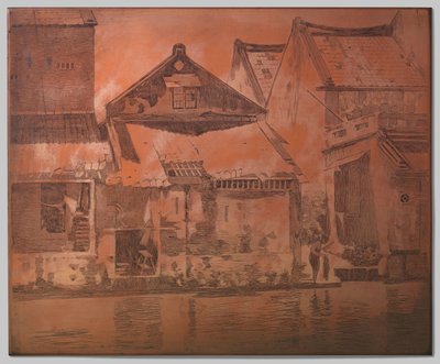 Batavia, Houses by the Kali by Willem Arnoldus Witsen