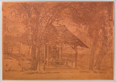 Outbuildings, Gambar by Willem Arnoldus Witsen