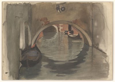 View Under an Arch Bridge in Venice by Willem Arnoldus Witsen