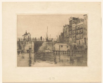 View of the Kraansluis in Amsterdam by Willem Arnoldus Witsen