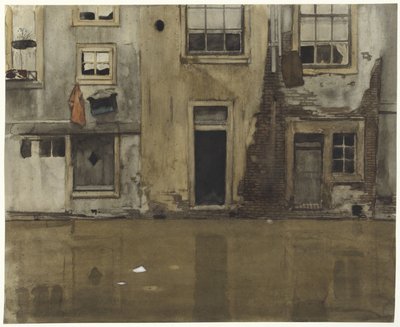 Houses on a Canal by Willem Arnoldus Witsen