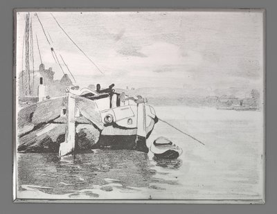 Two Barges by Willem Arnoldus Witsen