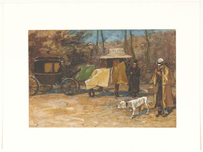 Waiting Carriage in a Park by Willem de Zwart