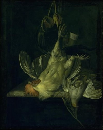 A Dead White Cock by Willem van Aelst