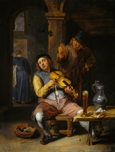 The Blind Fiddler by Willem van Herp