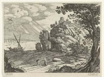 Miraculous Catch of Fish, Italian Landscapes (series title) by Willem van Nieulandt (II)