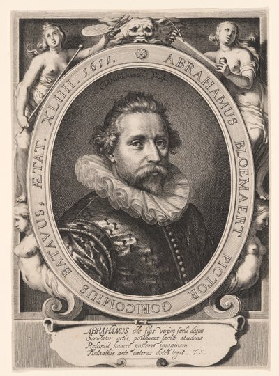 Portrait of Abraham Bloemaert by Willem van Swanenburgh