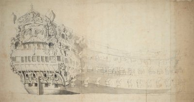 Royal Sovereign by Willem van de the Elder Velde