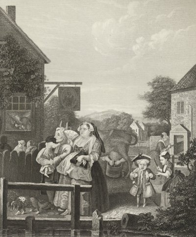 Evening - London by William (after) Hogarth