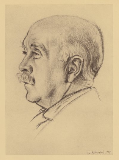 Portrait of Max Beerbohm by William (after) Rothenstein