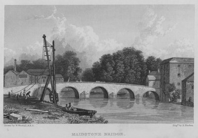 Maidstone Bridge by William (after) Westall