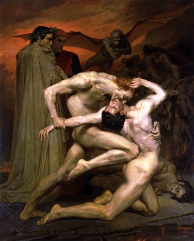 Dante and Virgil in Hell by William Adolphe Bouguereau