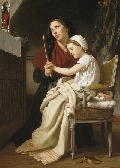 The Thanksgiving Offering. 1867 by William Adolphe Bouguereau