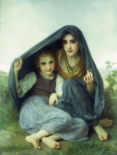 The Shelter by William Adolphe Bouguereau