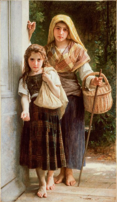 The Little Beggars by William Adolphe Bouguereau