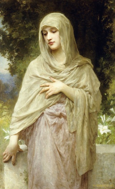 Meditation by William Adolphe Bouguereau