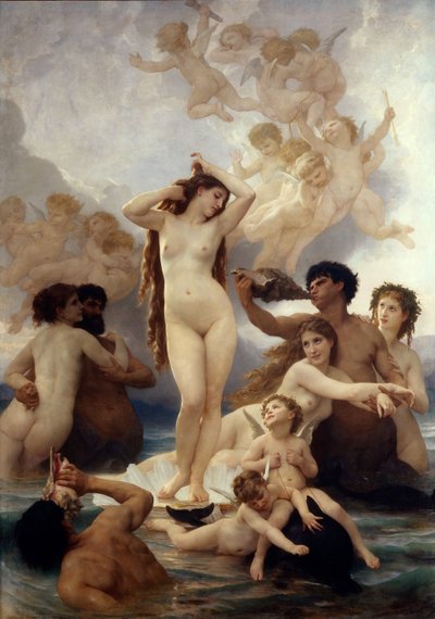 The Birth of Venus by William Adolphe Bouguereau