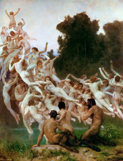 The Oreads by William Adolphe Bouguereau