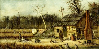 Cabin Scene by William Aiken Walker