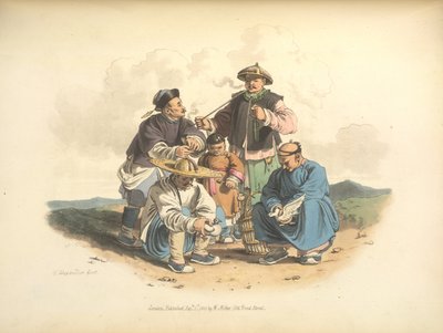 Chinese Gamblers by William Alexander