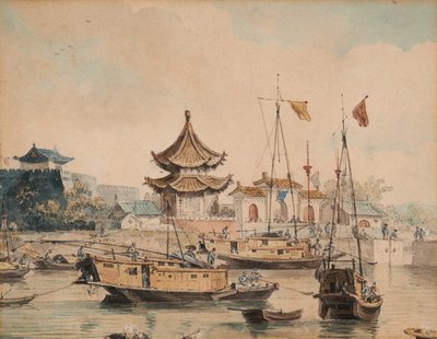 Chinese Scene (Temple and Shinsan) by William Alexander