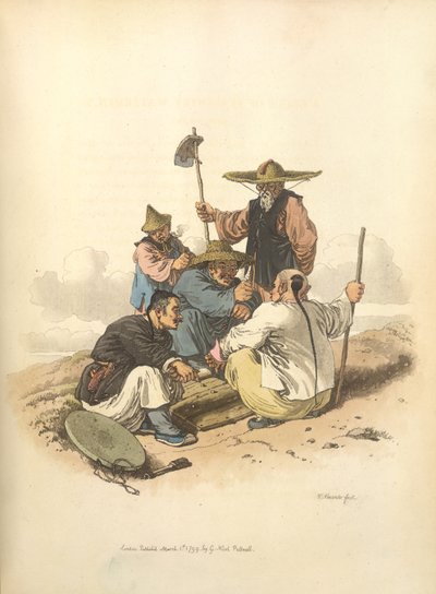 Men playing dice by William Alexander