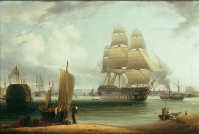 Ships Victory and Prince by William Anderson
