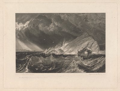 The Mewstone, Entrance of Plymouth Sound by William Bernard Cooke