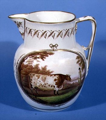 The Durham Ox Jug, Brampton-in-Torksey, Lincolnshire by William Billingsley