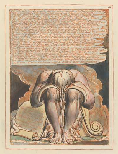 Jerusalem, Plate 41, Bath who is Legions.... by William Blake