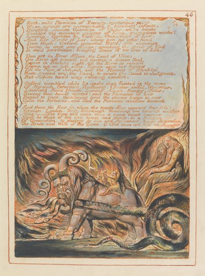 Jerusalem, Plate 46, Bath, Mild Physician by William Blake