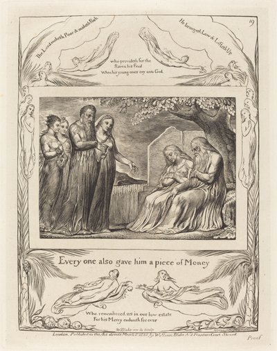 Job Accepting Charity by William Blake