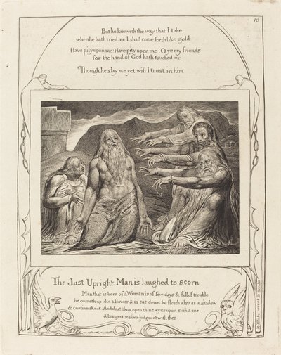 Job Rebuked by His Friends by William Blake