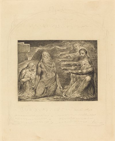 Job Rebuked by His Friends by William Blake