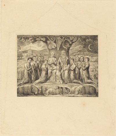 Job and His Family by William Blake
