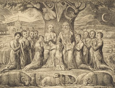 Job and His Family by William Blake