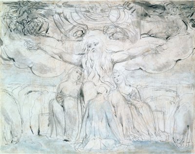 Job and His Daughters by William Blake