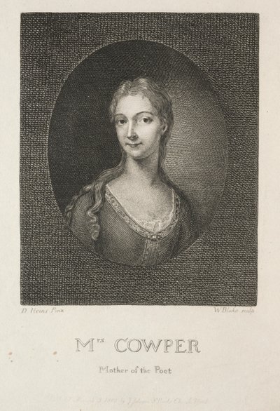 Mrs. Cowper, Mother of the Poet, 1802 by William Blake