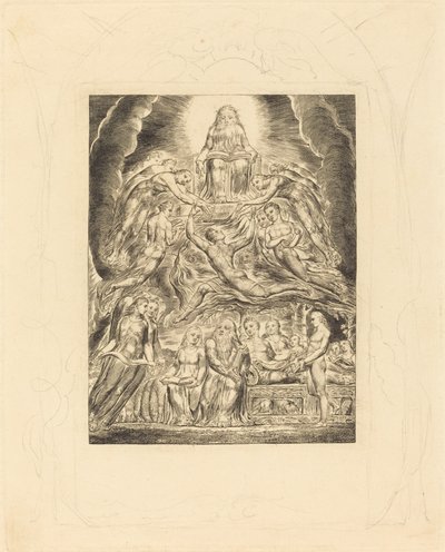 Satan Before the Throne of God by William Blake