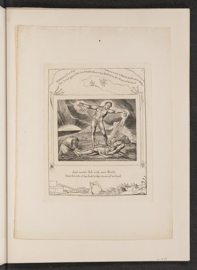 Satan Smiting Job with Boils by William Blake