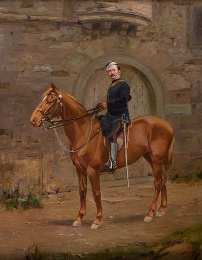 A Volunteer Officer on Horseback by William Bradley Lamond
