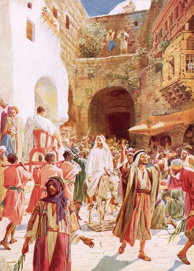 Jesus entering Jerusalem by William Brassey Hole